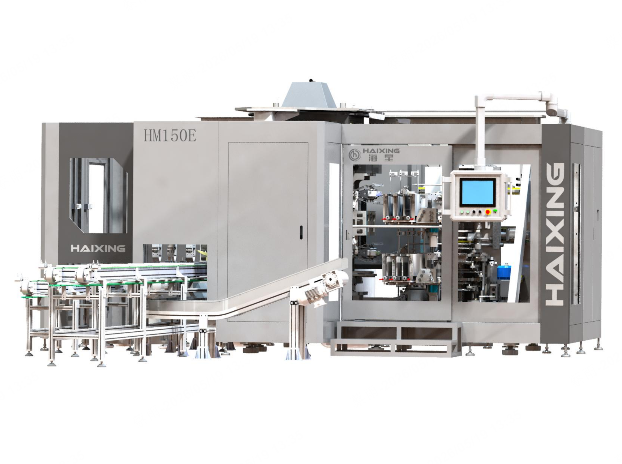 HM150E  Horizontal Double Head 4 Stations Drilling and Tufting Machine 