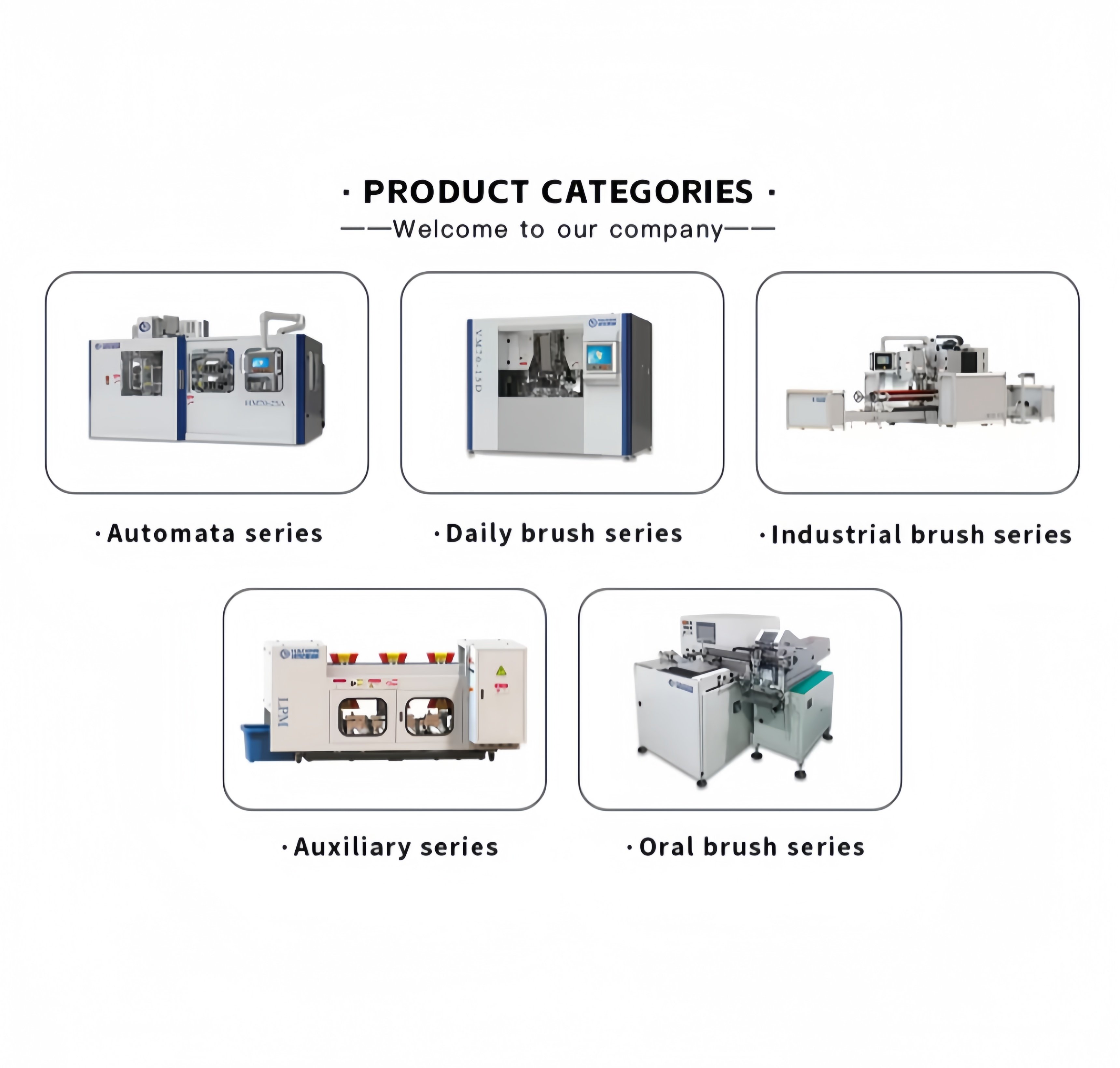 5 categorieën voor borstelmachines