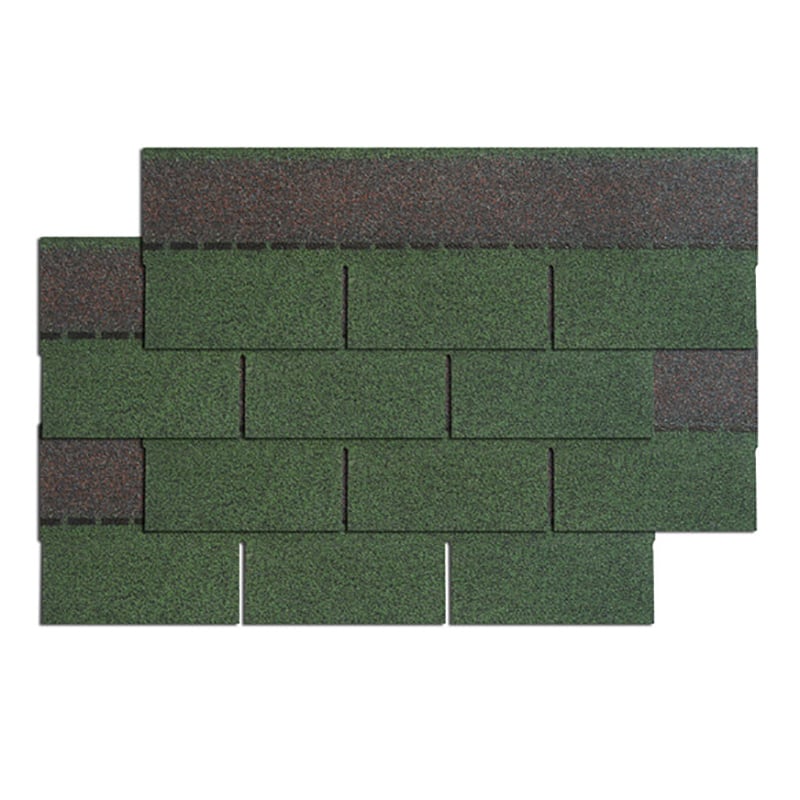 Single-layer asphalt shingle - Dark green
