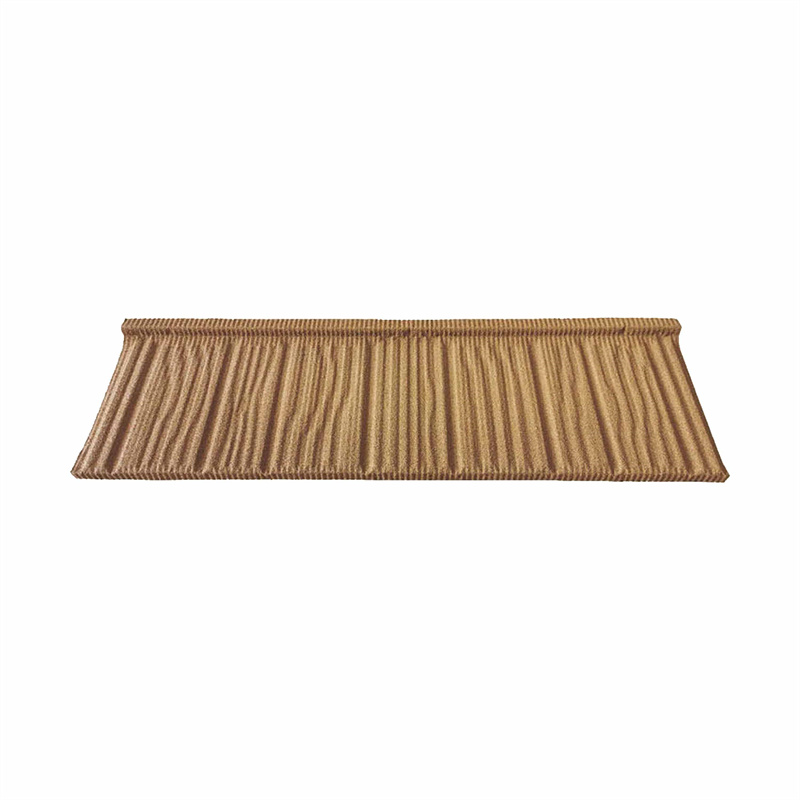 Metal tile wood grain type