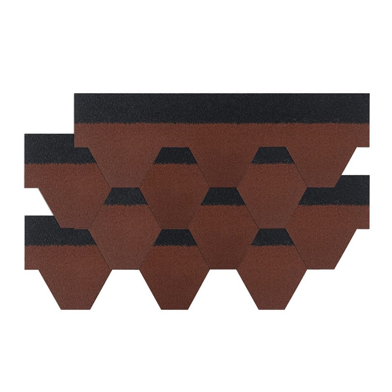 Chinese red - Mosaic asphalt shingles