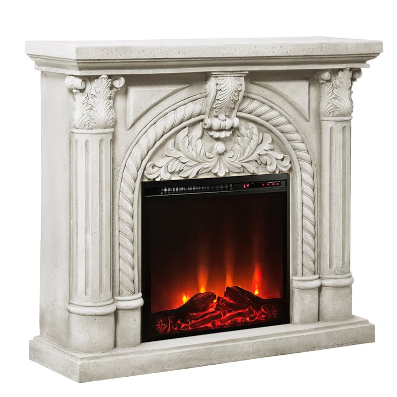  47.5” MGO Electric fireplace with mantel