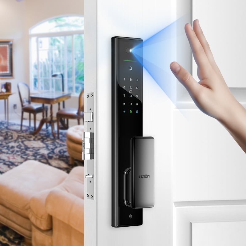 Smart Fingerprint Palm Vein Door Lock Keyless Digital Password WiFi Tenon A5 Pro