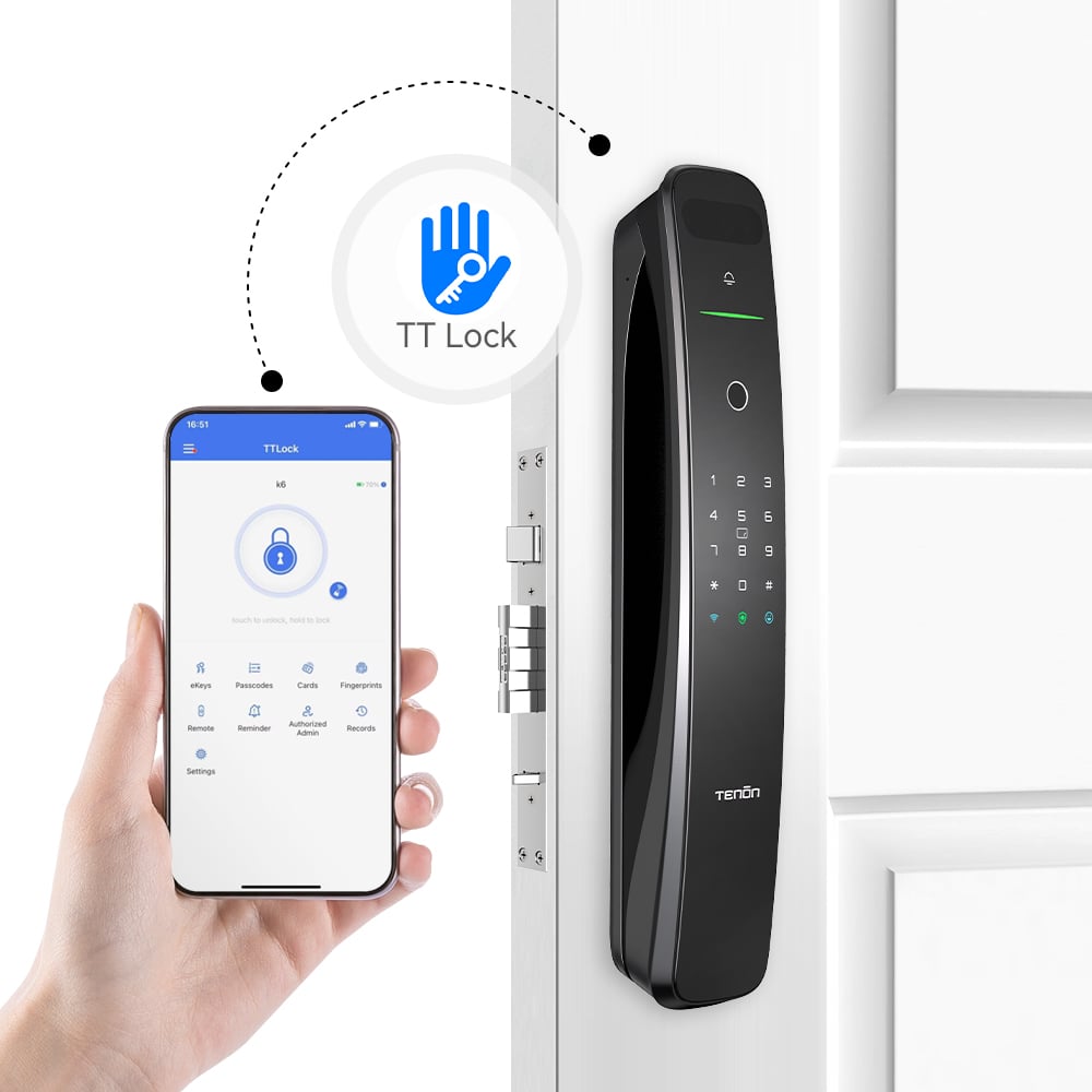 3D Face Recognition Smart Door Lock with Automatic Intelligent Doorbell Tenon A9X