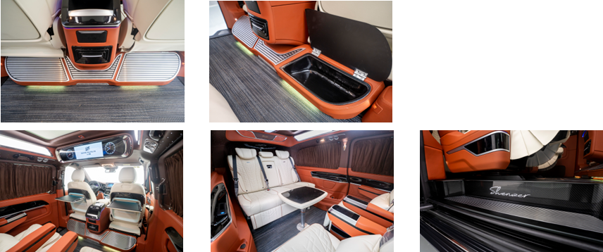 celestial horizon sz360 herms brown red enterprise luxury van 28 tv zero gravity seats 9 speed auto v260l-9