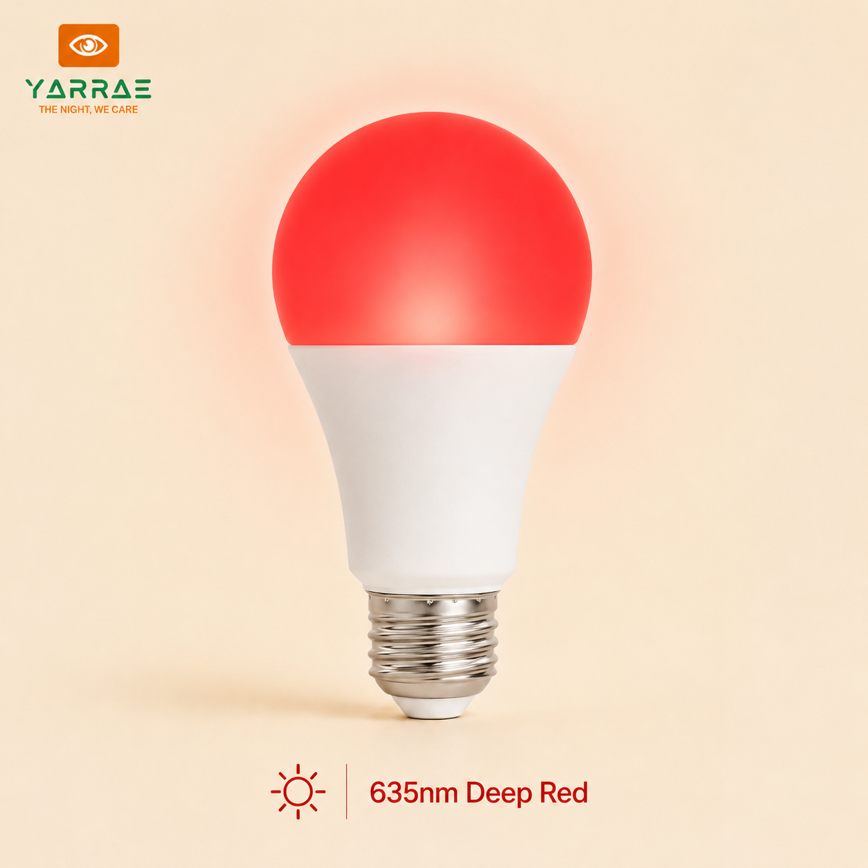 LED Red Sleep Light Bulb 100% Blue Light Blocking Bulb 625~630nm Promoting Melatonin Red Light Bulbs,3W/5W/7W/9W E27 Base Bulbs for Bedroom Living Room