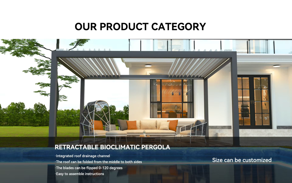 Retractable Bioclimatic Pergola