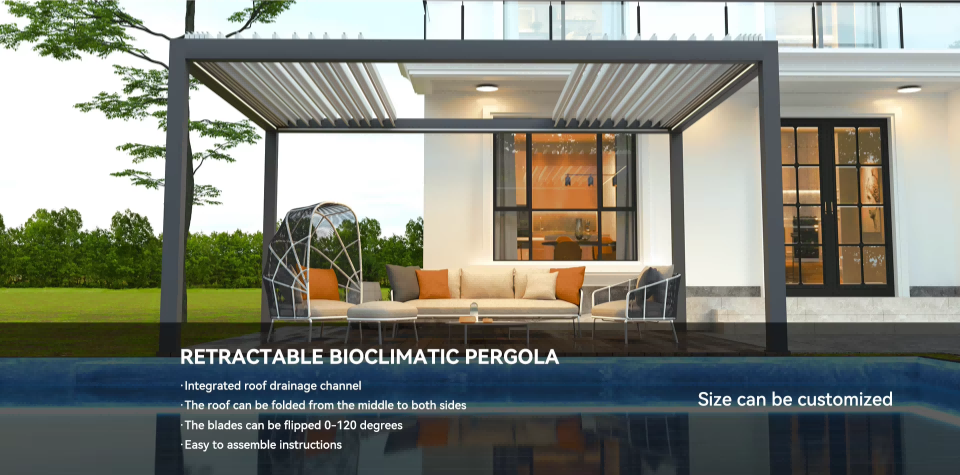 Retractable Bioclimatic Pergola