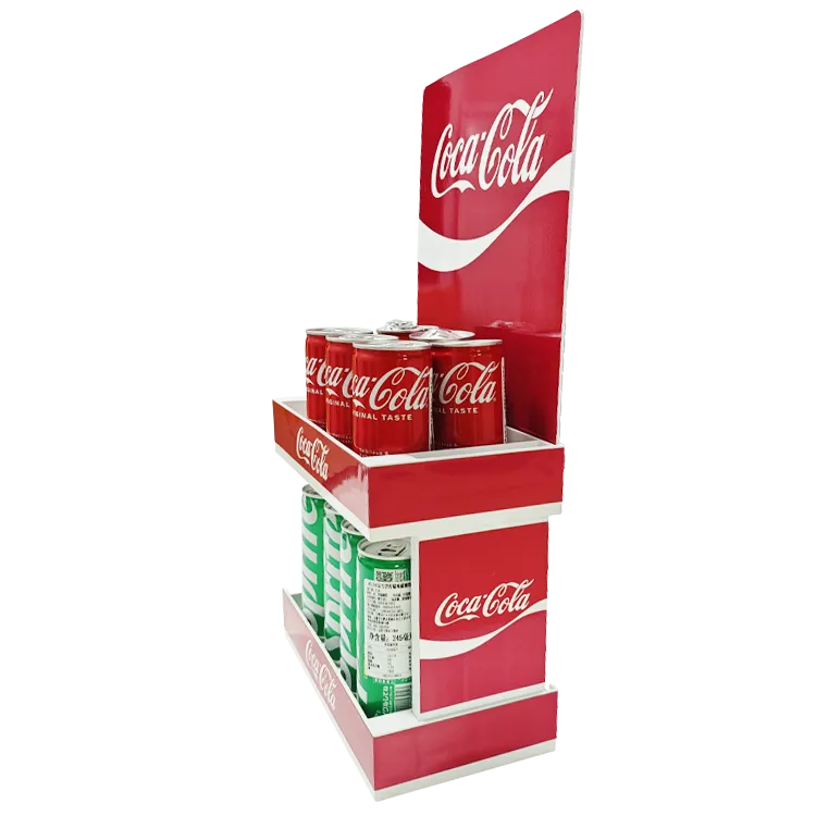 Plastic combination desktop display stand with press-fit injection molded structure.webp