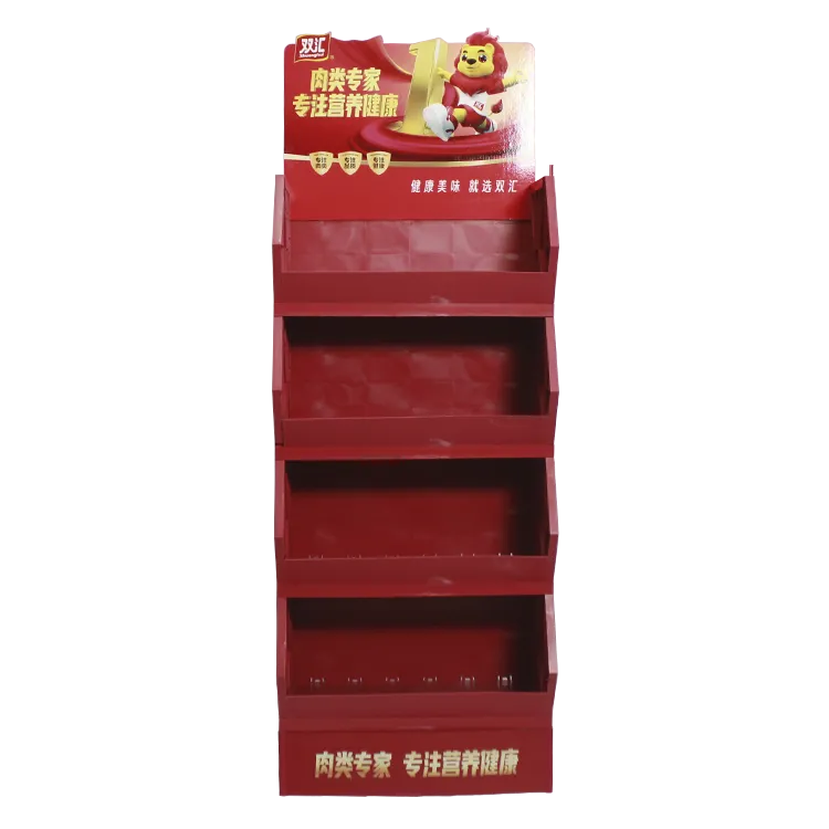 How do plastic modular display racks help in organizing products effectively