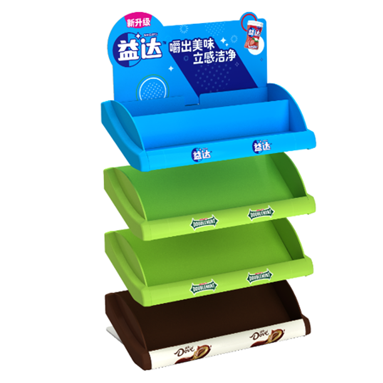 Standard Colorful Injection-Molded Countertop Display