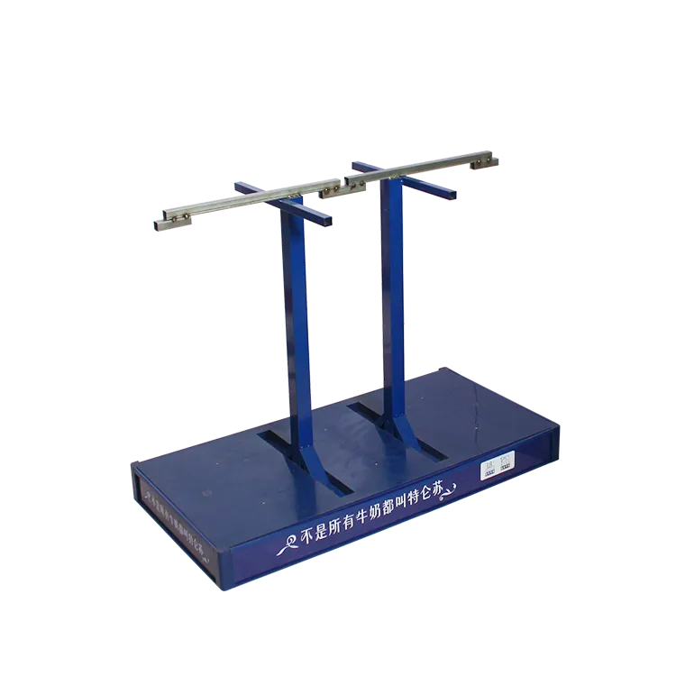 Modular plastic injection-molded milk and beverage case display rack for retail.webp