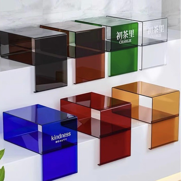 Custom Colored Acrylic Counter Edge Displays | OEM Logo Printing