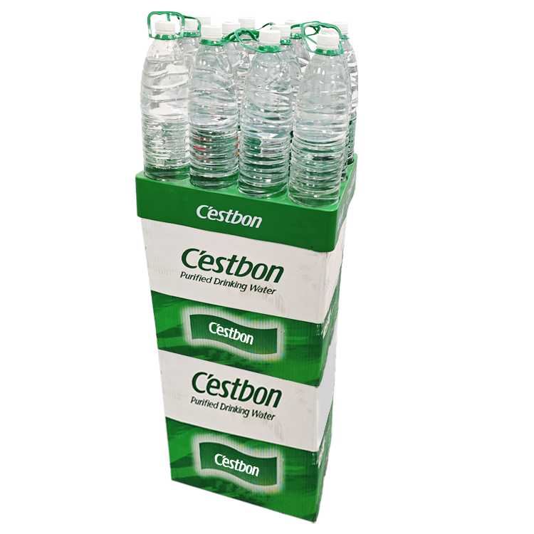 Boîte d'emballage de boissons présentoir de vente au détail fixe (12 pièces)