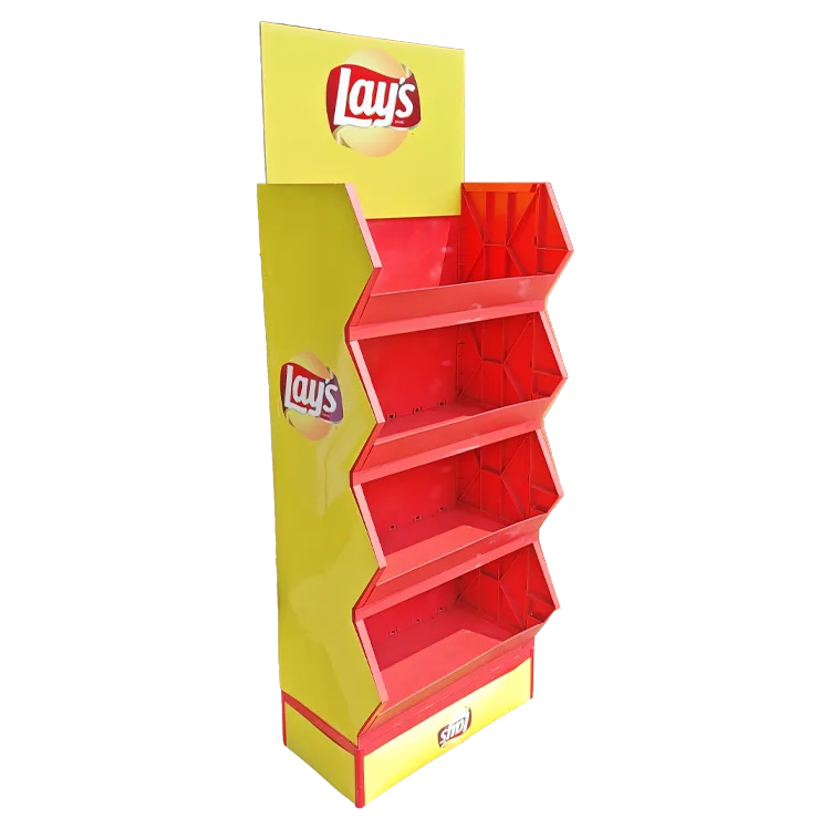 Pre-assembled modular floor pop display for candy and chocolate.webp