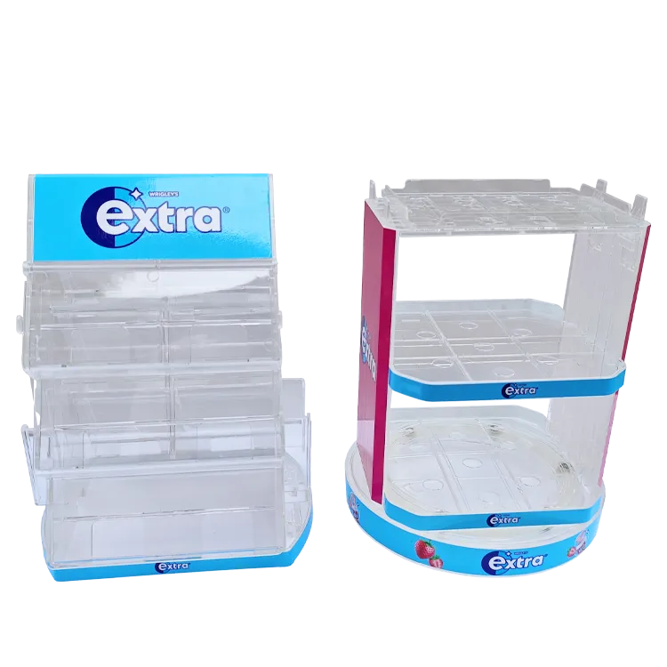 Modular Injection Molded Retail Display Rack for Gum & Mint Candy | Custom POP Display Manufacturer