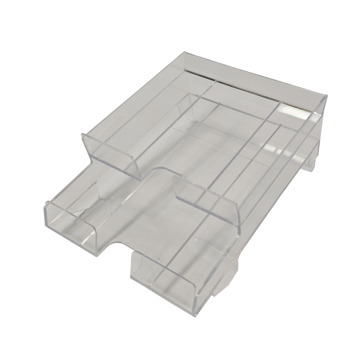 Shelf-Mounted 2-Tier Merchandising Display
