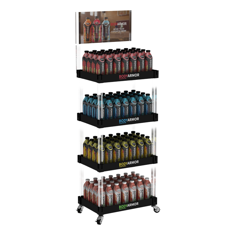 Custom Plastic Display Stand for Retail Stores & Convenience Stores