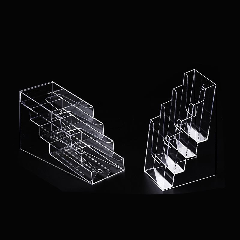 Custom Tiered Acrylic Brochure Holders | Wall Mount & Countertop Displays