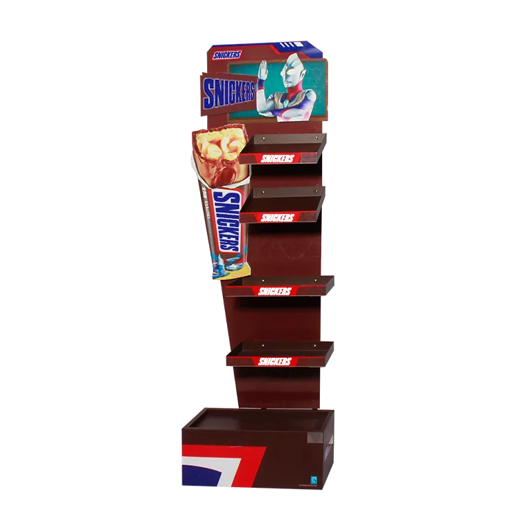 Custom Candy and Chocolate Retail Metal Display Stand for Snickers | POP Display Manufacturer
