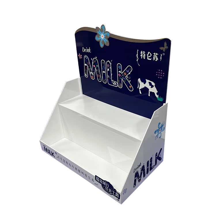 Desktop display rack for chocolate and snack retail execution.webp