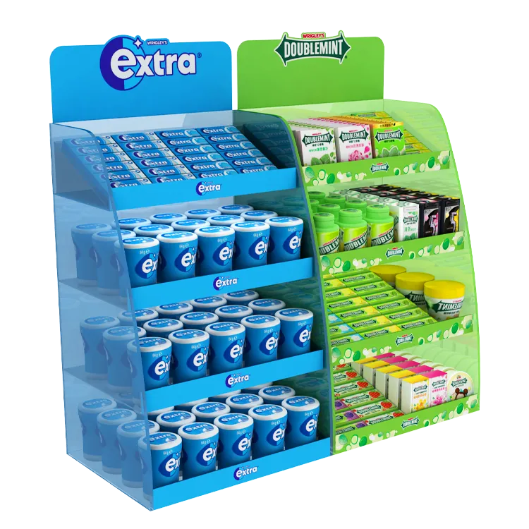 fluorescent semi-transparent plastic candy pop display rack.webp