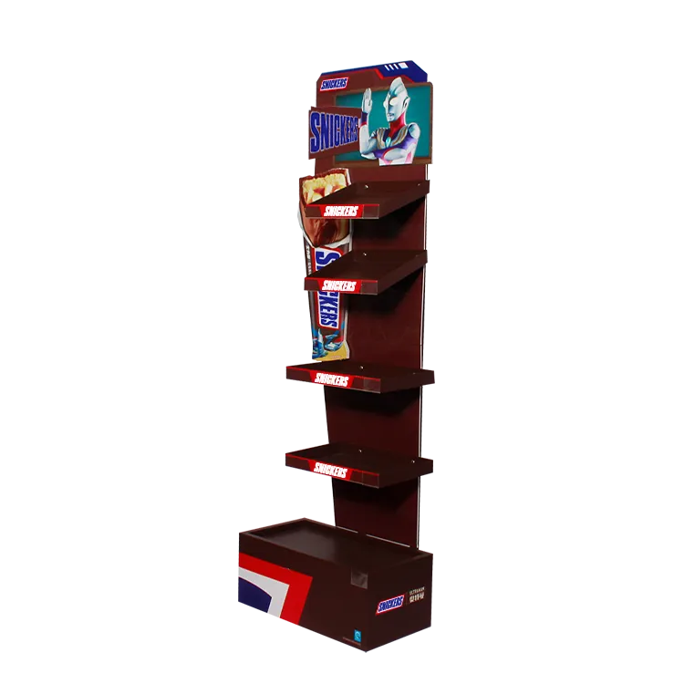 candy pop display with metal powder coated structure.webp