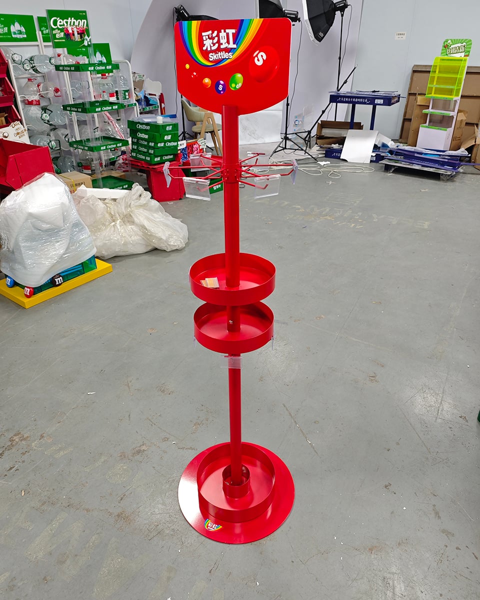 What factors determine effective candy display placement?