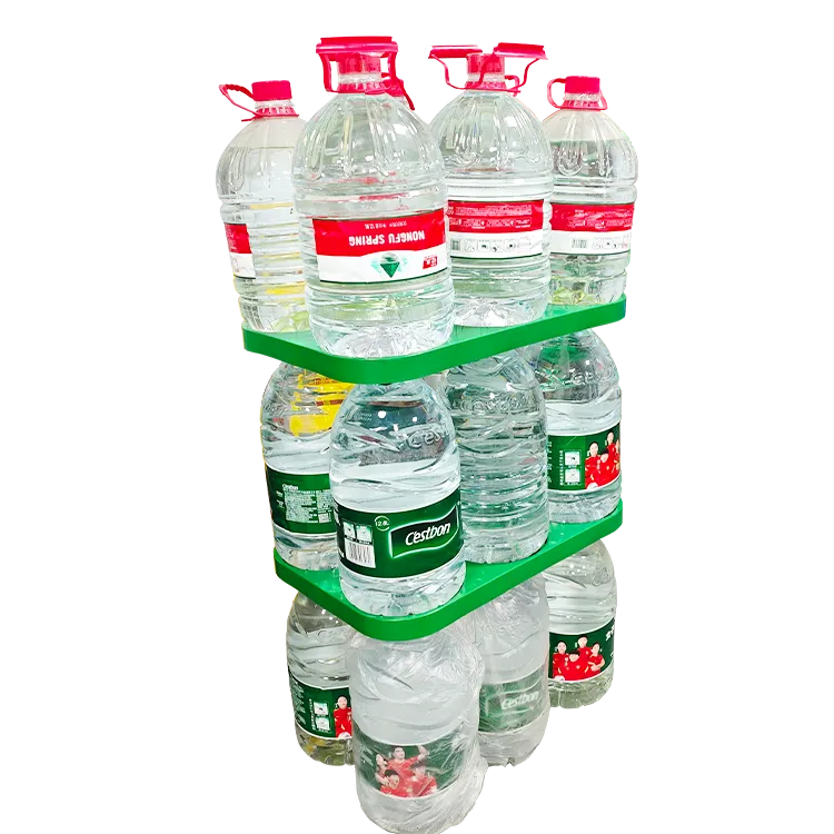 1×6 Ultra-Thin Injection-Molded Drinking Water Floor Display | Custom POP Display for FMCG