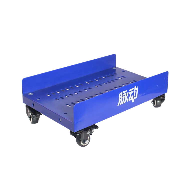 Durable plastic pop display for beverages and snacks with mobile design.webp