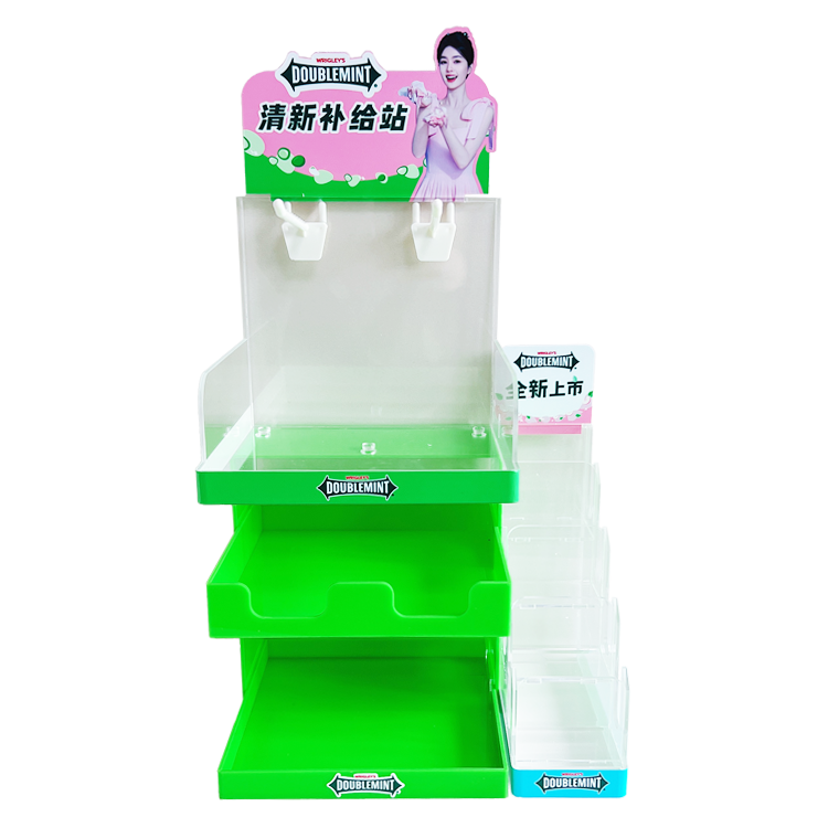 Custom Modular Combo Acrylic Counter Displays | Side-Attachable Racks