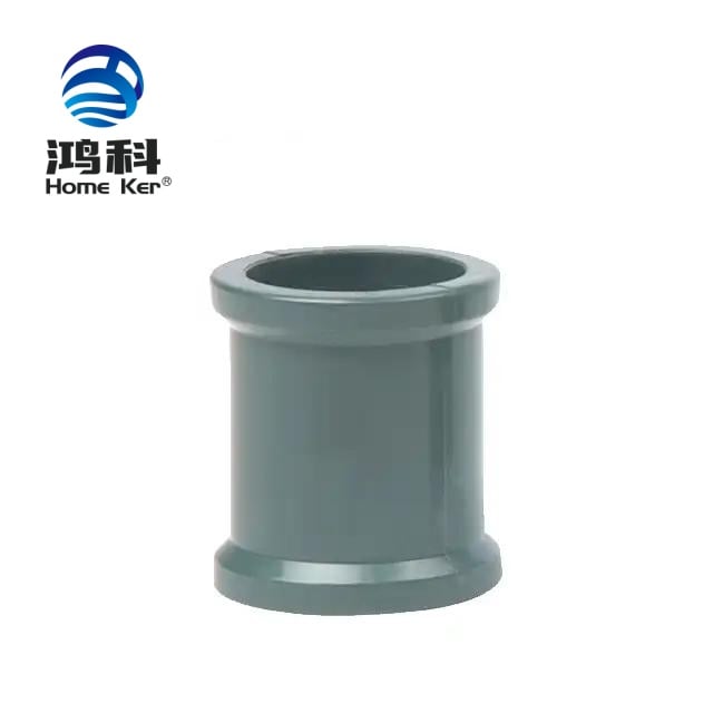PVC NBR5648 Coupling Pipe Fitting Grey Color 20mm-63mm