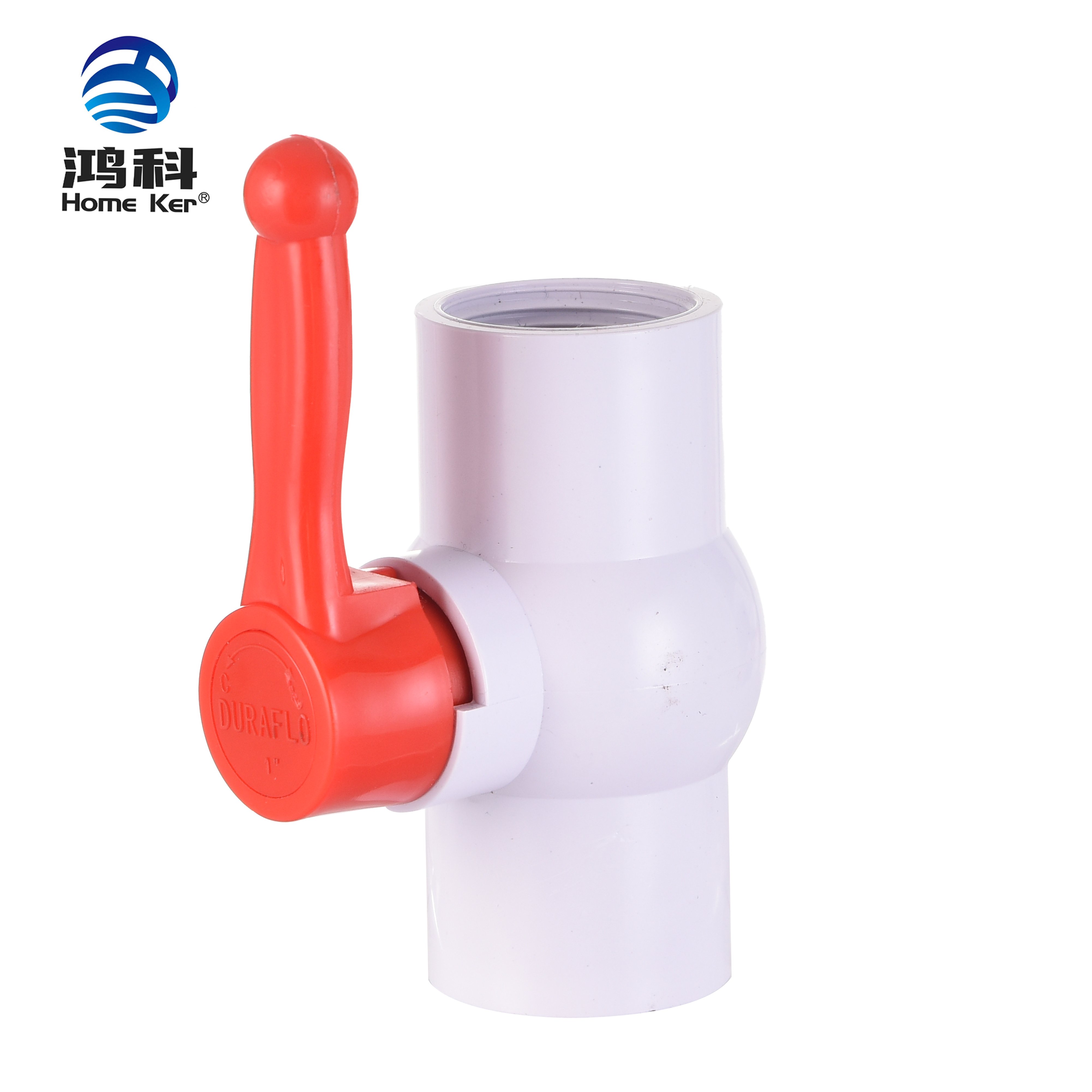 New Handle White PVC Ball Valve – Designed for Optimal Performance in Plumbing and Irrigation Systems