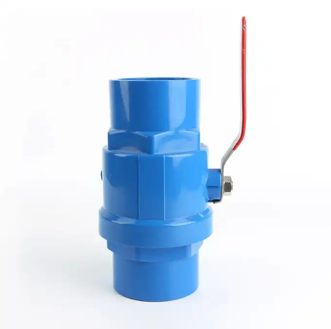 S.S Handle 2 PCS Ball Valve Blue Color 1/2''-2''