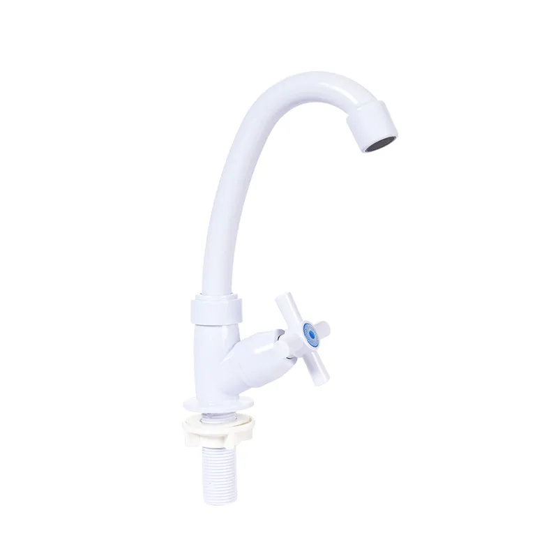 Modern Single-Handle ABS Electroplated Basin Faucet Wall Mounted on Single Hole Brass Water Tap for Wash Basin Metered Features