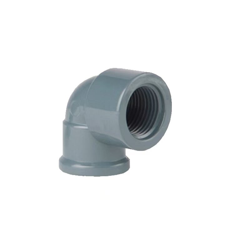 PVC NBR5648 Female Elbow Pipe Fitting Grey Blue Color
