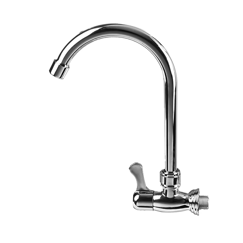HongKe Thumb Chrome Swan Cock High Quality Silver Color Control Flow Water