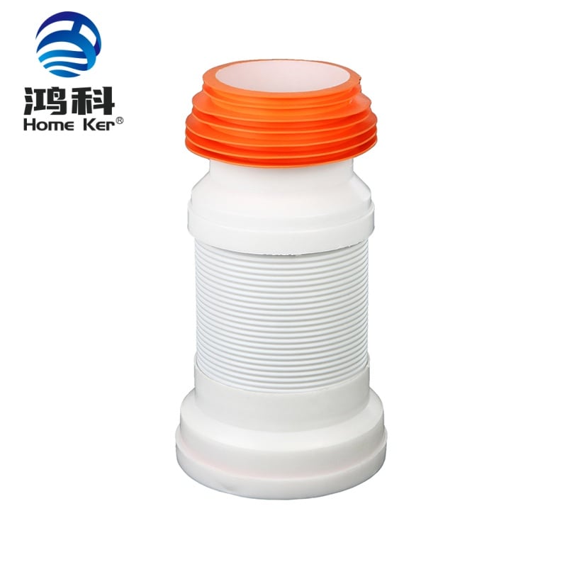 Pan Connector with White Color 4-inch Bathroom Drainage System