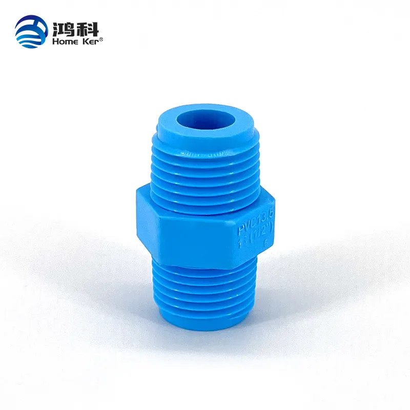 PVC TIS 13.5 Nipple-WSB Pipe Fitting Blue Color 1/2'' Thailand