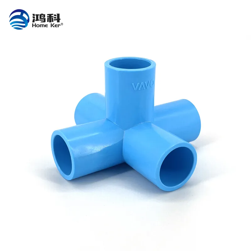PVC TIS 13.5 5 Way 90 Degrees Side Tee-WSB Pipe Fitting 1/2'' Thailand