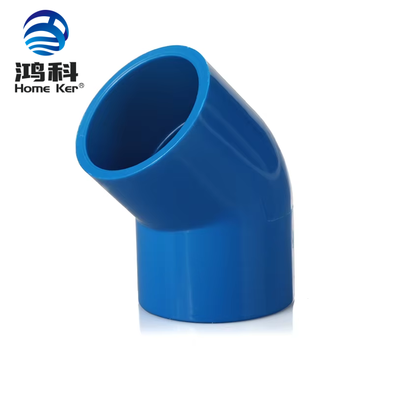 PVC 45 Degrees Elbow Pipe Fitting PN10 Dark Blue High-Quality Philippines