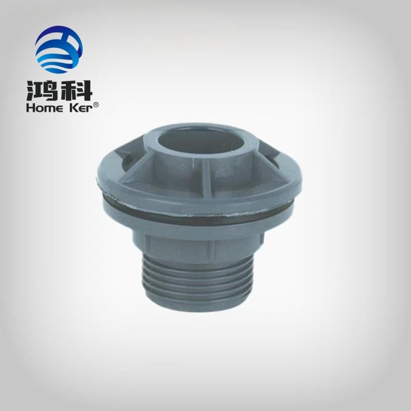 PVC NBR54648 Tank Adapter Pipe Fitting Grey Blue Color
