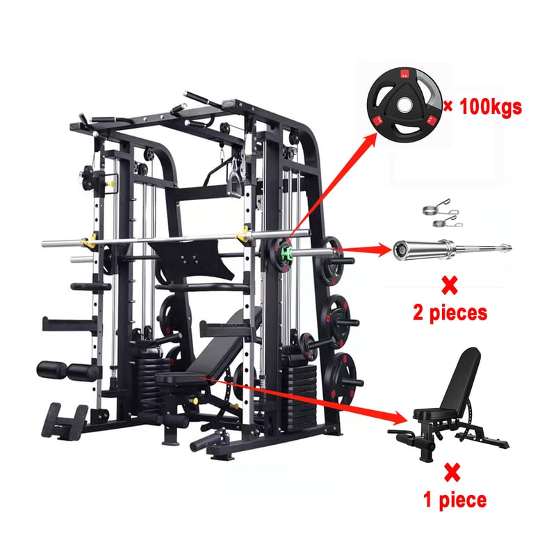 Squat EQUIP Bearings Smith Machine Multi Function Station Strength Training Equipment Exercise Machines Smith Rack FOR GYM