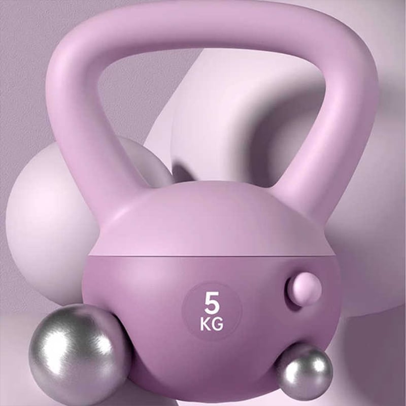 New hot sale home fitness body building anti slip PVC soft kettle bell for women