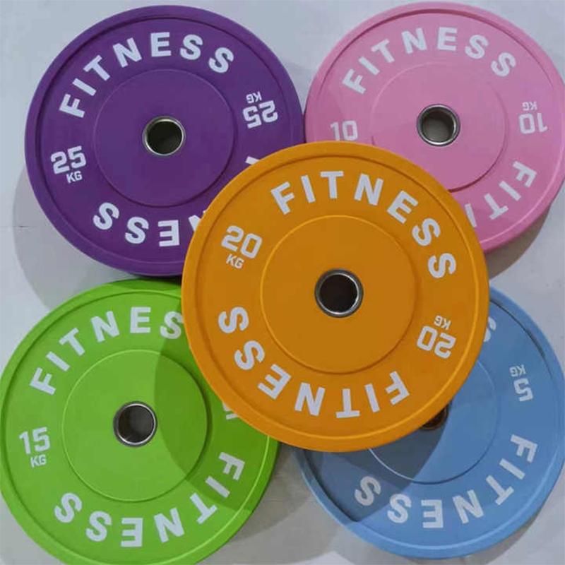Custom Logo competition Rubber Weight-plate Gym Equipment Set Weightlifting Plates Bumper Plates