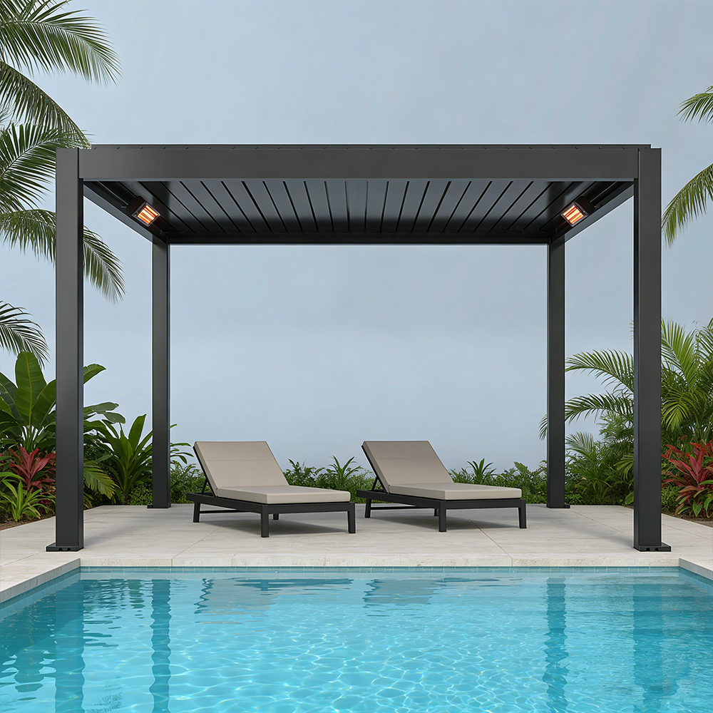 Pergola Heater Outdoor Patio Heater Electric Infrared Warmer Thermostat