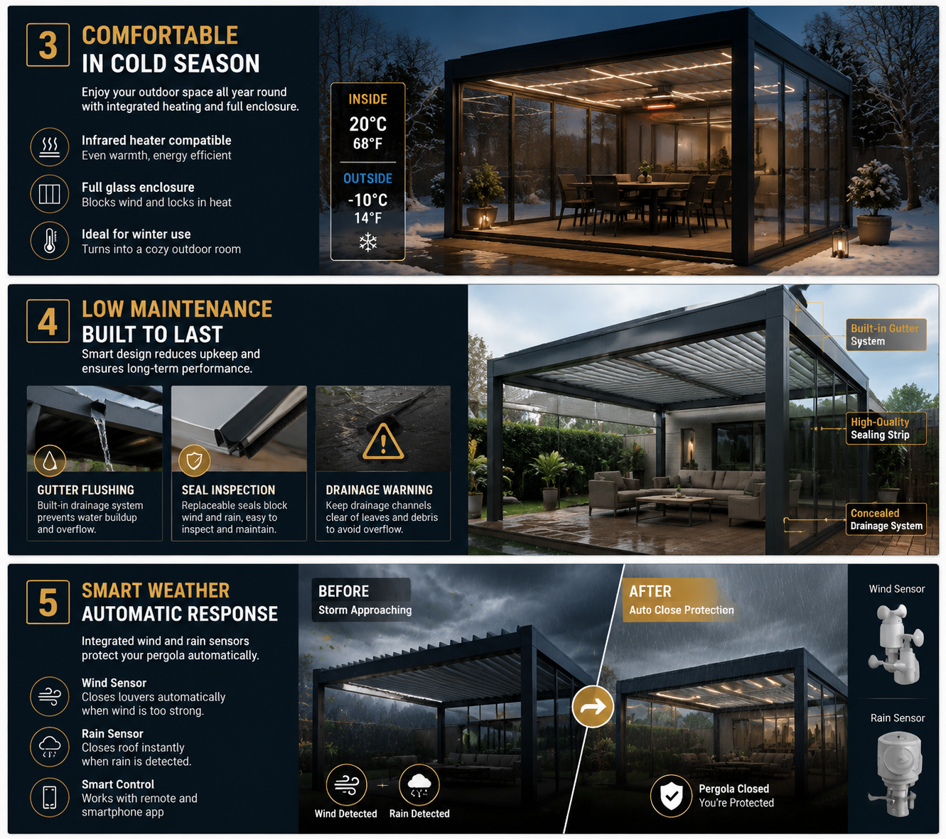 Aluminum Pergola "Phase Two": How to Live in Your Outdoor Space Like a Premium Living Room?