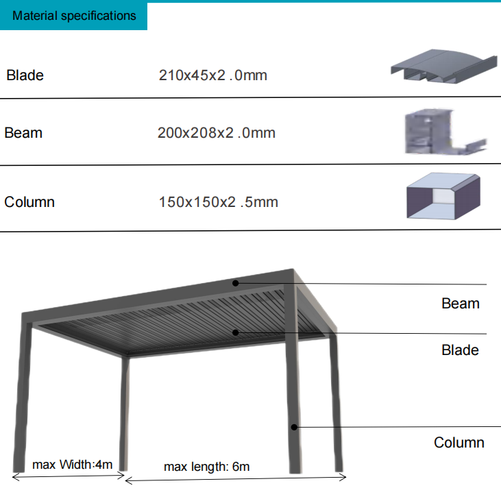 Easy Operate Retractable Reversible Pergola Ideal for Modern Outdoor Spaces