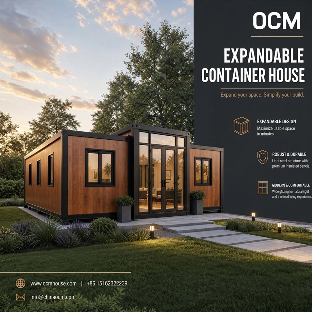 OCM Expandable Container House Guide: Design, Space Planning, Materials and Project Considerations