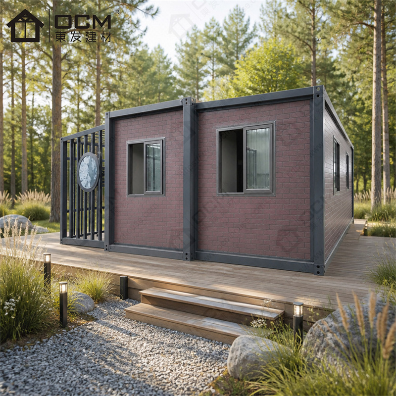 OCM Compact Two-Bedroom Expandable Container Home with Restroom for Small Site Housing and Granny Flat Projects